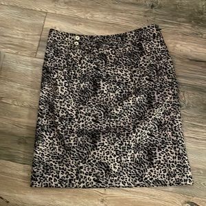 Animal print skirt